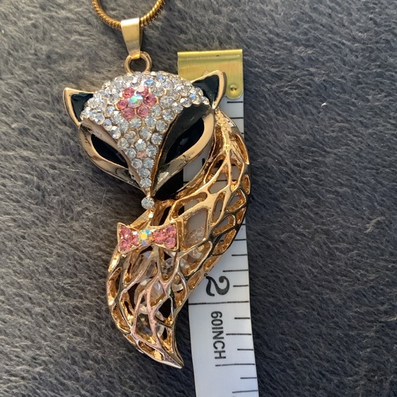 Cat Head designed necklace and chain - Picture 5 of 7